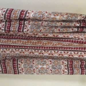 Fun boho maxi skirt with slots on the bottom